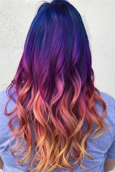 purple ombre hair color